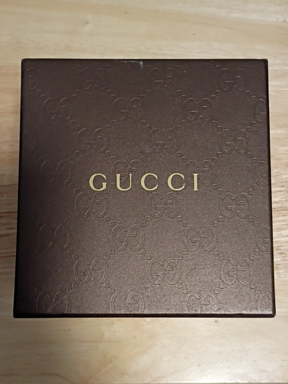 Gucci Brown Box with Gold Logo